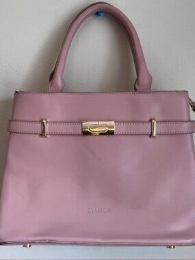 Glamour Soft Pink Birkin Style Tote Bag
